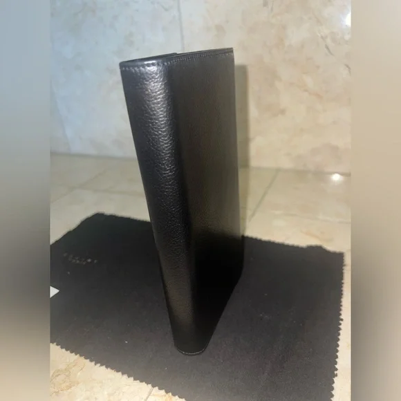 Vintage Céline Long Continental Wallet Black Calfskin Gold Snap + Full Set - Picture 10 of 12